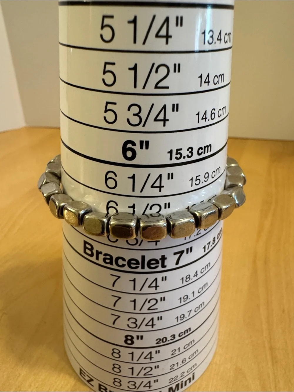 Chunky multi-strand, silver tone burnished nugget set of 7 bracelets